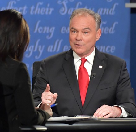 Tim Kaine at the Vice Presidential Debate at Longwood Univserity, United States, Virginia - 04 Oct 2016