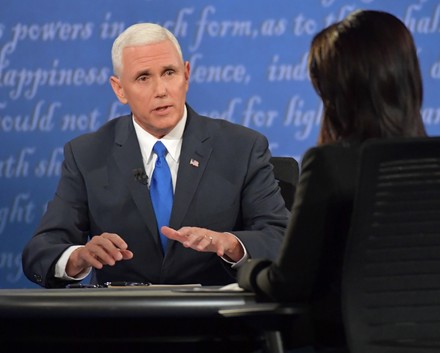 Mike Pence at the Vice Presidential Debate at Longwood Univserity, United States, Virginia - 04 Oct 2016