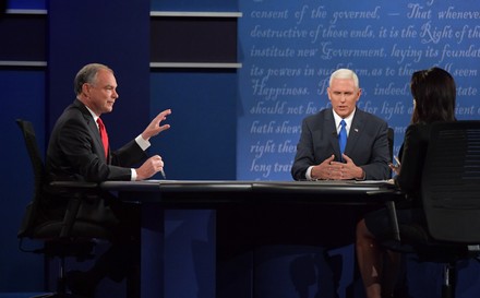 Tim Kaine speaks at the Vice Presidential Debate at Longwood Univserity, United States, Virginia - 04 Oct 2016