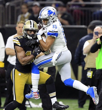 New Orleans Saints wide receiver Michael Thomas (13) watches a replay  during the game with the Detroit Lions at the Mercedes-Benz Superdome in New  Orleans December 4, 2016. Photo by AJ Sisco/UPI