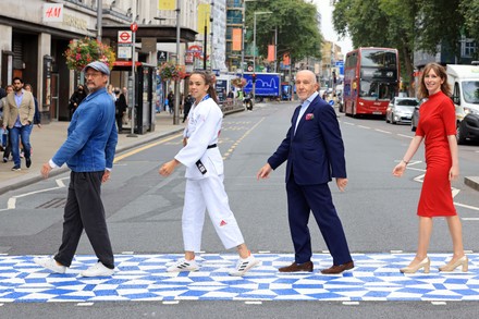 New creative street crossing for Japan House, London, UK - 01 Sep 20201