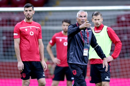 __COUNT__ Albanian national soccer team training session, Warsaw ...