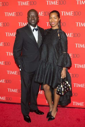 Sir David Adjaye and Ashley Shaw- Scott arrive at the TIME 100 Gala in New York, United States - 25 Apr 2017