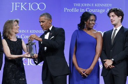Former U.S. President Barack Obama Awarded 2017 JFK Profile in Courage Award, Boston, Massachusetts, United States - 07 May 2017