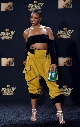 Actress Michelle Mitchenor Attends Mtv Movie Editorial Stock Photo
