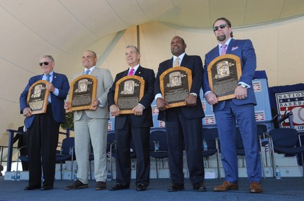 MLB Hall of Fame , Jbud Selig, Ivan Rodriguez, John Scherholz, T, Cooperstown, New York, United States - 30 Jul 2017