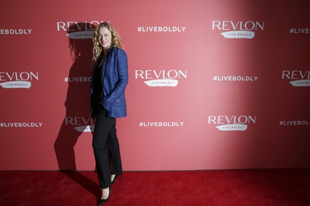 Raquel Zimmermann arrives at Revlon Live Boldly Launch in New York, United States - 24 Jan 2018