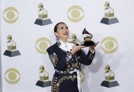 Aida Cuevas at 60th Annual Grammy Awards in New York, United States - 28 Jan 2018
