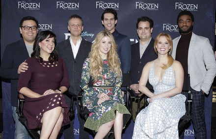 Frozen The Broadway Musical cast conversation in New York, United States - 13 Feb 2018