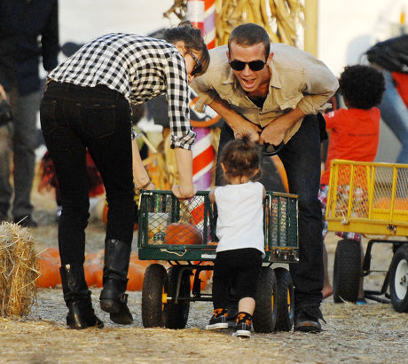 Cam Gigandet and family at Mr Bones Pumpkin Patch, Los Angeles, America - 27 Oct 2010