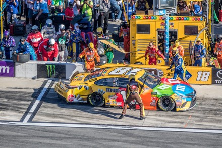 Kyle Busch Pits After Early Incident Editorial Stock Photo - Stock