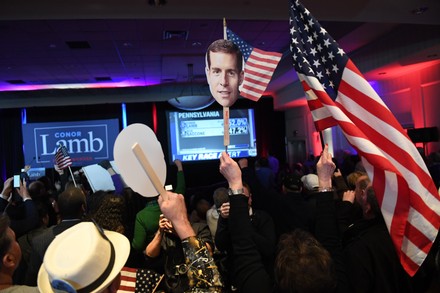 Conor Lamb rally in Pennsylvania Special Congressional Election, Canonsburg, United States - 13 Mar 2018