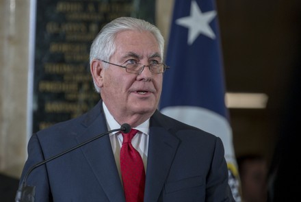 Secretary of State Rex Tillerson Farewell Address in Washington, D.C, District of Columbia, United States - 22 Mar 2018