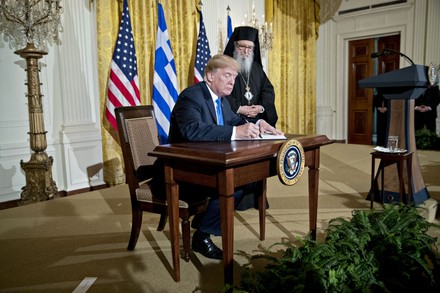 President Trump Hosts The Greek Independence Day Celebration, Washington, District of Columbia, United States - 22 Mar 2018