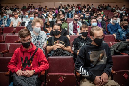 Students wearing face masks attend lectures in Tambov, Russia - 03 Sept 2021