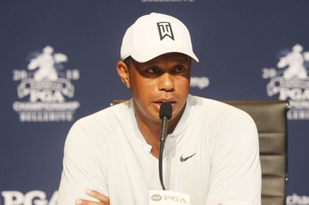 Pga Golfer Tiger Woods Conducts Interview Editorial Stock Photo - Stock