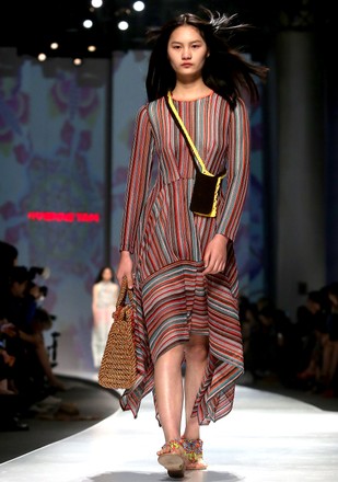 Models wear Vivienne Tam designs at Fashion Week in Beijing, China - 01 Nov 2018