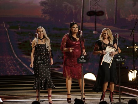 Ashley Monroe, Angaleena Presley, Miranda Lambert during the 2018 CMA Awards in Nashville, Tennessee, United States - 14 Nov 2018