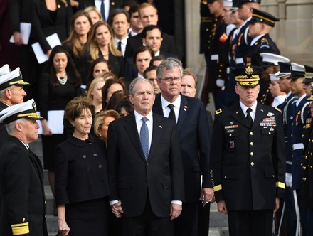 President George H. W. Bush funeral at National Cathedral, Washington, District of Columbia, United States - 05 Dec 2018