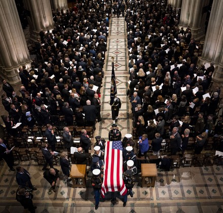 Funeral for former President George H.W. Bush, Washington, District of Columbia, United States - 05 Dec 2018