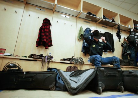 Competing Bull Riders Get Ready Locker Editorial Stock Photo - Stock ...