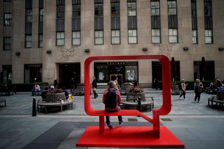 Inaugural Frieze Sculpture at Rockefeller Center, New York, United States - 25 Apr 2019