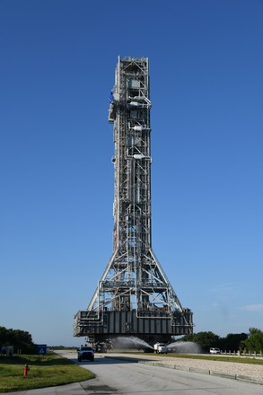 Nasas Mobile Launcher Rolls Toward Launch Editorial Stock Photo - Stock ...