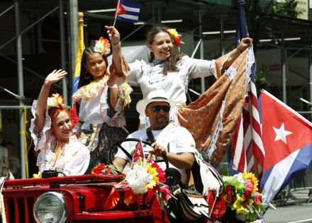 People Costumes Participate Cuban National Day Editorial Stock Photo