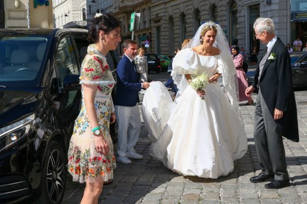 Wedding of Princess Maria Anunciata of Liechtenstein and Emanuele Musini, Schottenkirche, Vienna, Austria - 05 Sep 2021