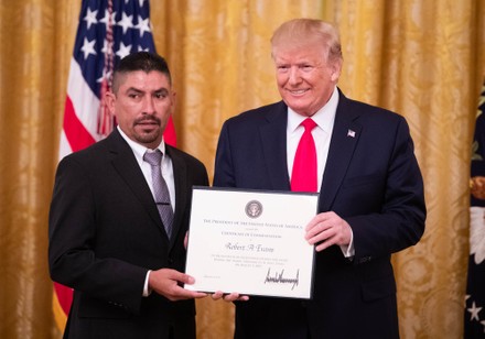 President Trump awards the Medal of Valor and Heroic Commendations at the White House, Washington, District of Columbia, United States - 09 Sep 2019