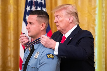 President Trump awards the Medal of Valor and Heroic Commendations at the White House, Washington, District of Columbia, United States - 09 Sep 2019