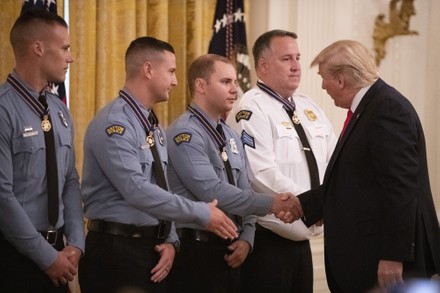 President Trump awards the Medal of Valor to Dayton Officers, Washington, District of Columbia, United States - 09 Sep 2019