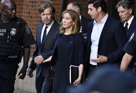 Actress Felicity Huffman sentenced at Boston Federal Courthouse, Massachusetts, United States - 13 Sep 2019