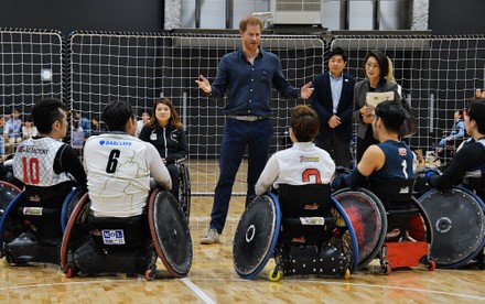 Prince Harry,  HRH Duke of Sussex visits para sports training centre in Tokyo, Japan - 02 Nov 2019