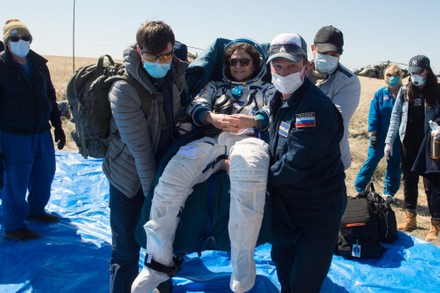 Expedition 62 Landing in Kazakhstan, Zhezkazgan - 17 Apr 2020