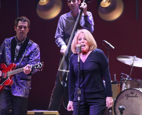 Lesley Gore performs with the cast of 'Million Dollar Quartet,' Nederlander Theatre, New York, America - 28 Oct 2010