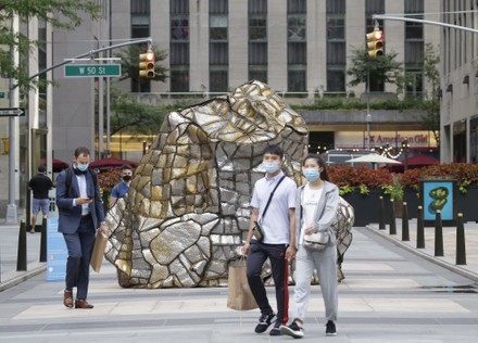 Frieze Sculpture at Rockefeller Center Opens in New York, United States - 02 Sep 2020