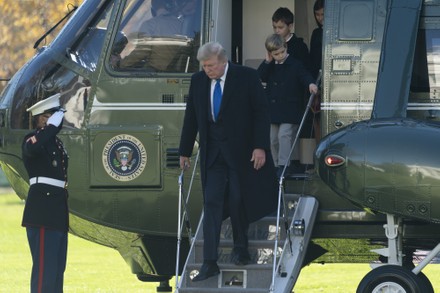 United States President Donald Trump and Family Returns to the White House, Washington, District of Columbia - 29 Nov 2020