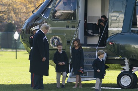 United States President Donald Trump and Family Returns to the White House, Washington, District of Columbia - 29 Nov 2020