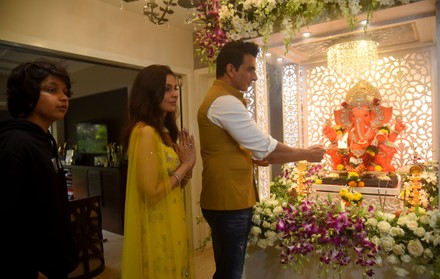 Bollywood Actors Celebrate Ganesh Chaturthi Festival, Mumbai, Maharashtra, India - 10 Sep 2021