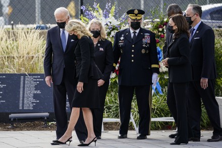 Joe Biden at Pentagon 9/11 ceremony - Washington, Washington, District of Columbia, USA - 11 Sep 2021