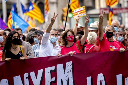 Demonstration For Catalonia's Independence In Barcelona, Spain - 11 Sep 2021