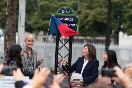 Inauguration of the Johnny Hallyday Esplanade, Paris, France - 14 Sep 2021