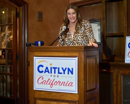Caitlyn Jenner Election Night Concession Party at The Westlake Village Inn, Tasting Room, Westlake Village, Los Angeles, California, USA - 14 Sep 2021