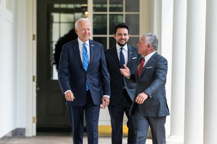 President Joe Biden welcomes King Abdullah II and Crown Prince Al Hussein Bin Abdullah to the Whitehouse, Washington, DC, USA - 19 Jul 2021