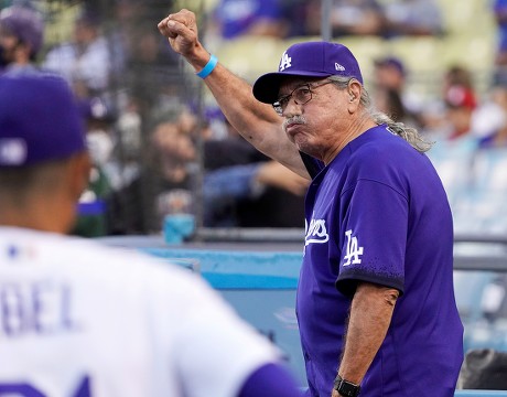 __COUNT__ Edward James Olmos at the Arizona Diamondbacks v Los Angeles ...