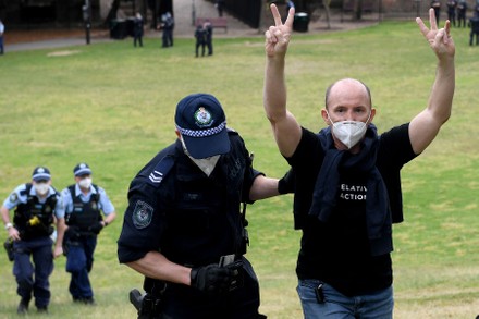 Police checkpoints set up before Worldwide Rally for Freedom in Sydney, Australia - 18 Sep 2021