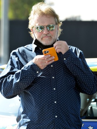 Exclusive - Drew Carey spotted in a psychedelic mini cooper, West Hollywood, California USA - 17 Sep 2021