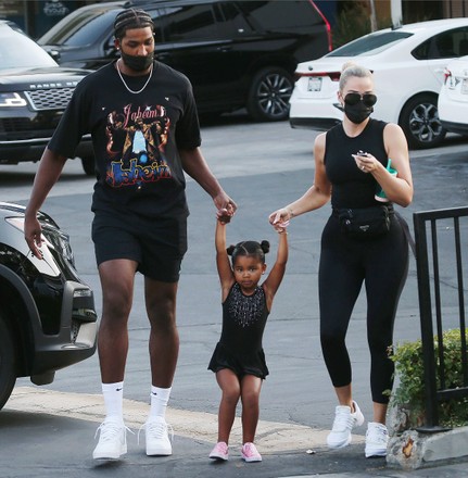 Tristan Thompson and Khloe Kardashian with daughter True in Los Angeles, California, USA - 20 Sep 2021