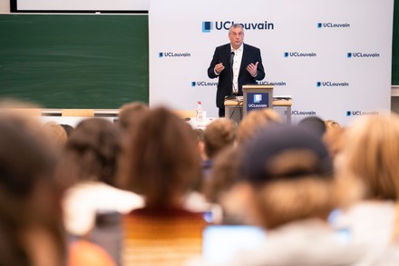 University Uclouvain Political Sciences Opening Lecture, Louvain-La-Neuve, Belgium - 22 Sep 2021